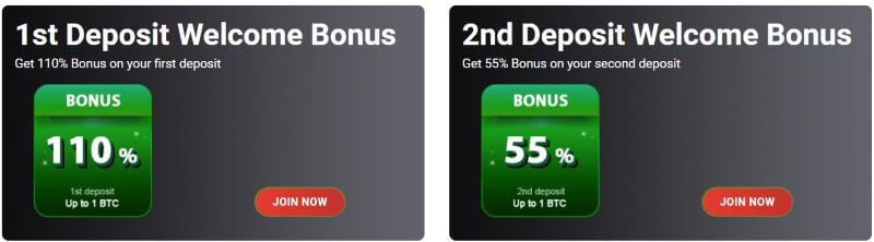 KingBit casino bonuses